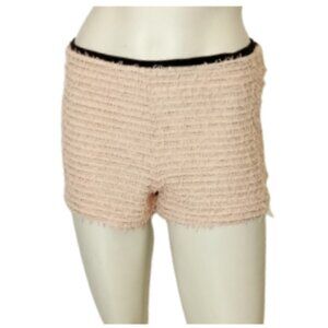 Women Peach/Silver Shorts with Side Zipper
